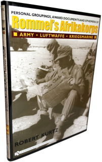 Rommels Afrikakorps - Personal Groupings & Awards Documents (R. Kurtz