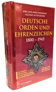 Deutsche Orden und Ehrenzeichen 1800-1945 (J&ouml;rg Nimmergut) - 24. Auflage 2023