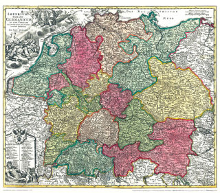 Deutschland 1715 - Historische Karte (Reprint)