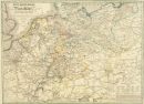 Post-Reise-Karte Deutschland 1828 - Historische Karte...