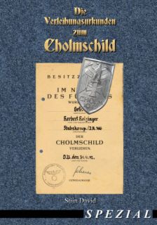 Die Verleihungsurkunden zum Cholmschild (Stijn David)