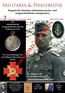 Militaria & Phaleristik - Ausgabe 2 (2018) - Download-Ausgabe