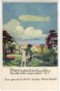 Postkarte - Zeppelin-Motiv - ungelaufen