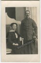 Portrait - Soldat mit Frau - PK-Format