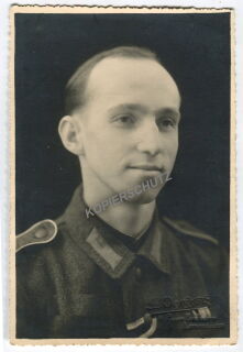 Portrait - Soldat Infanterie mit Feldspange - PK-Format
