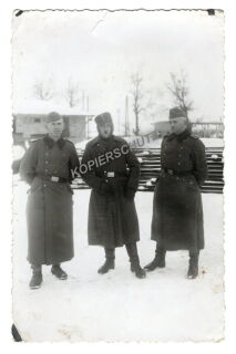 Foto - Wehrmachtsangehörige Winter - PK-Format
