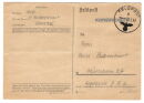 Postkarte - Feldpostkarte - gelaufen