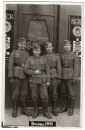 Postkarte - Brüssel 1941 mit Gruppe Soldaten -...