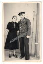 Foto - Matrosengefreiter mit Frau - PK-Format