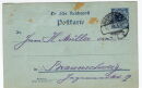 Postkarte - 2 Pf. - gelaufen