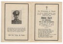 Sterbebild - Gefreiter Inf.-Regiment