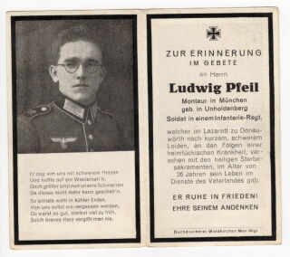 Sterbebild - Soldat Inf. Rgt. 61