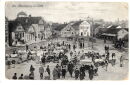Postkarte - Am Marktplatz in Lida - gelaufen