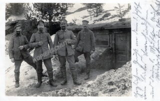 Foto - Gruppe Unteroffiziere / EK 2 / Schützenschnur - PK-Format