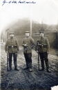 Foto - Unteroffizier mit Soldaten - PK-Format