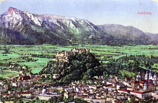 Postkarte - Salzburg - gelaufen