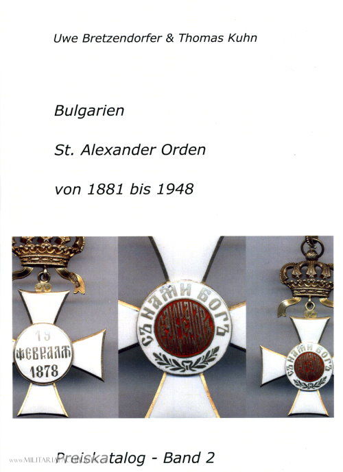 BULGARIE-St Catalogue de prix Volume 2 Alexandre Orden 1881-1948 bretzendorfer 